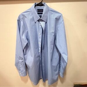 NWOT Mens (2) Stafford Dress Shirts 16.5 The Super Shirt Pink/White Blue/White
